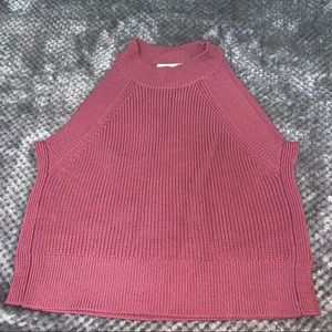 Aritzia Purpley Ribbed Tank Top Halter